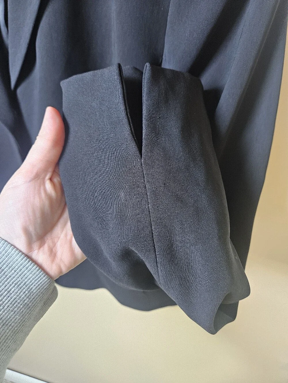 Talbots Black 3 Button Office Career Business Blazer Jacket 8 - Picture 4 of 11